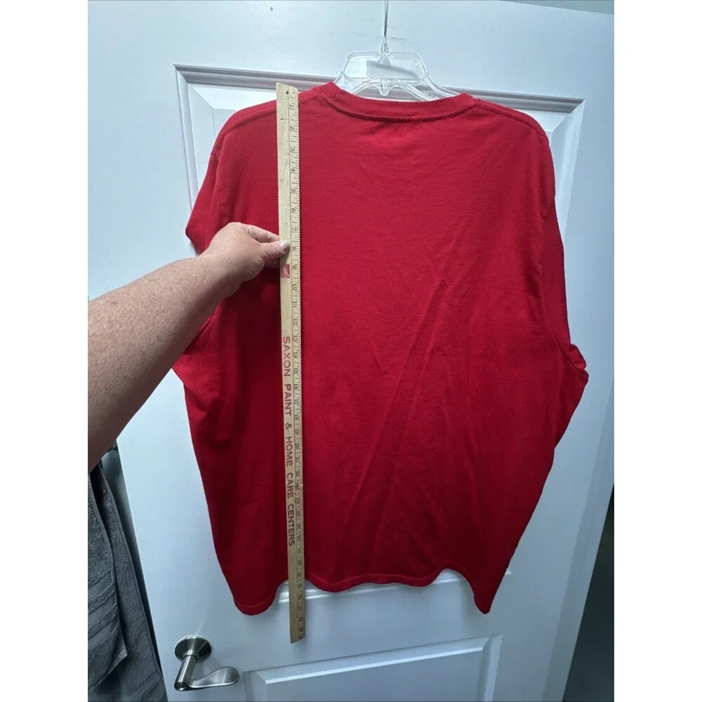 Christmas Santa T-Shirt Men’s 3XL Don't Stop‎ Believing Red Holiday Time Journey